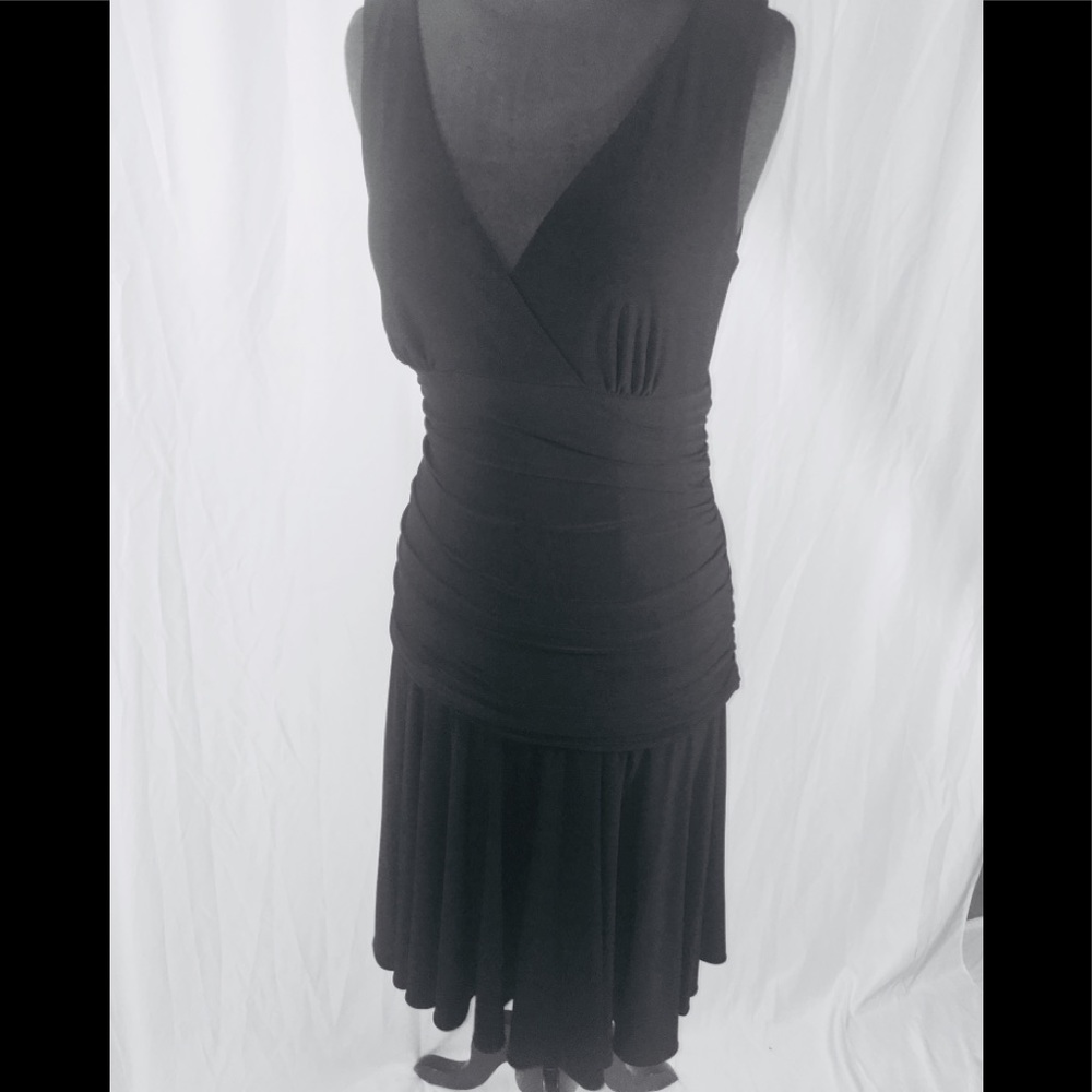 Studio 1940 black empire waist dress size small
